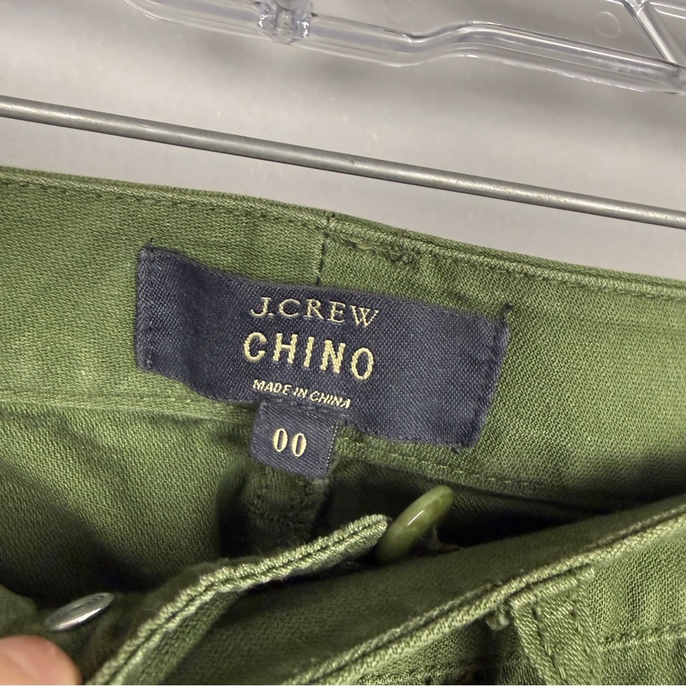 J Crew Patchwork Green Cuff Straight Pants - image 5